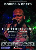 NEWS LEAETHER STRIP is returning to Antwerp TWO exclusive for TWO exclusive live shows at Fetish Caf in October!