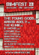 NEWS THE YOUNG GODS and ARBEID ADELT! headline BIMFEST 2013